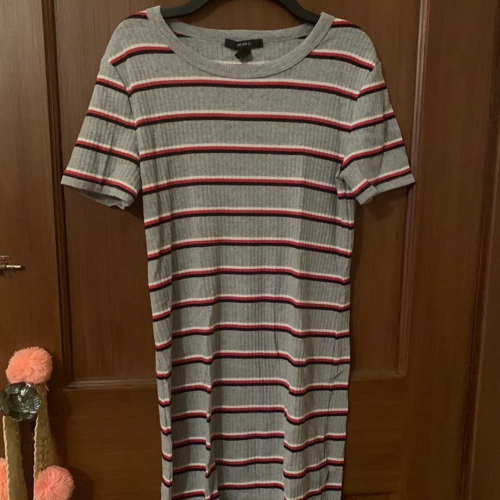 Forever21 striped tshirt dress